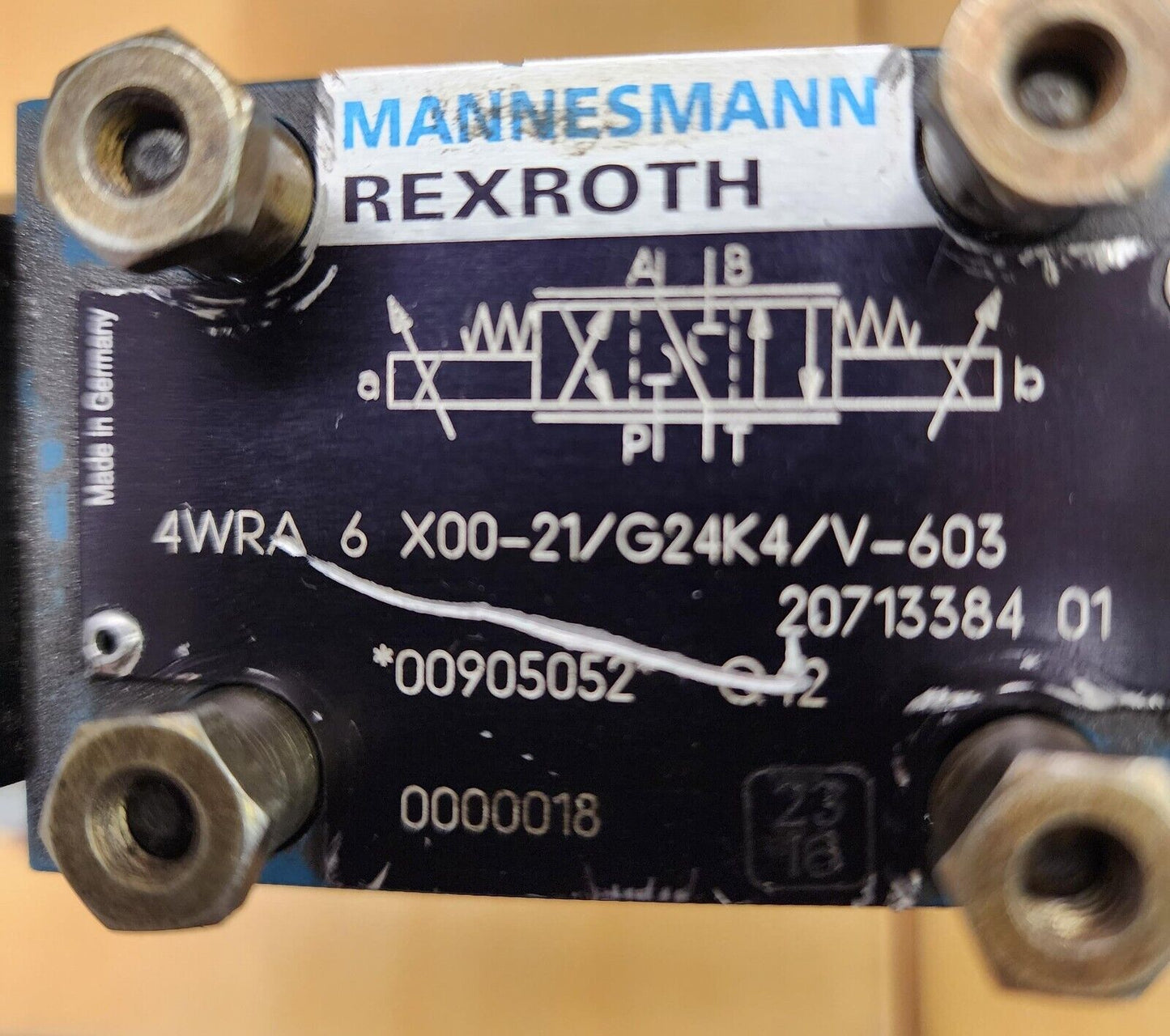 Amada HFB YV2 Control Valve 4wra 6 x00-21/g24k4/v-603 HSZ 06 A232-31/WVEM01 Z1S