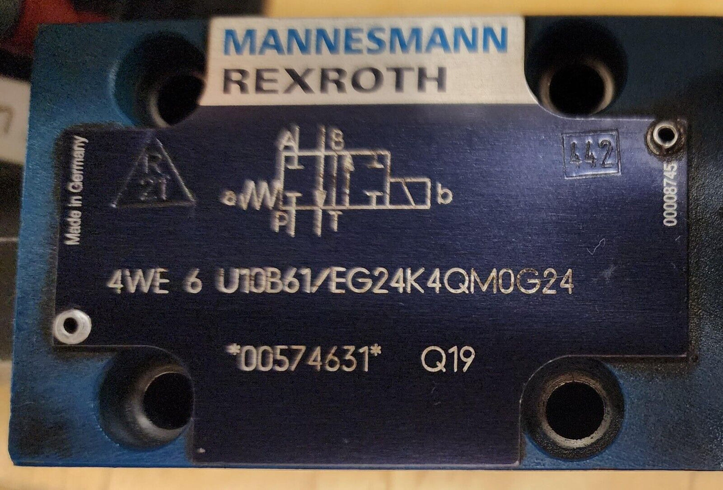 Amada HFB Valve 4WE 6 U10B61/EG24K4QM0G24