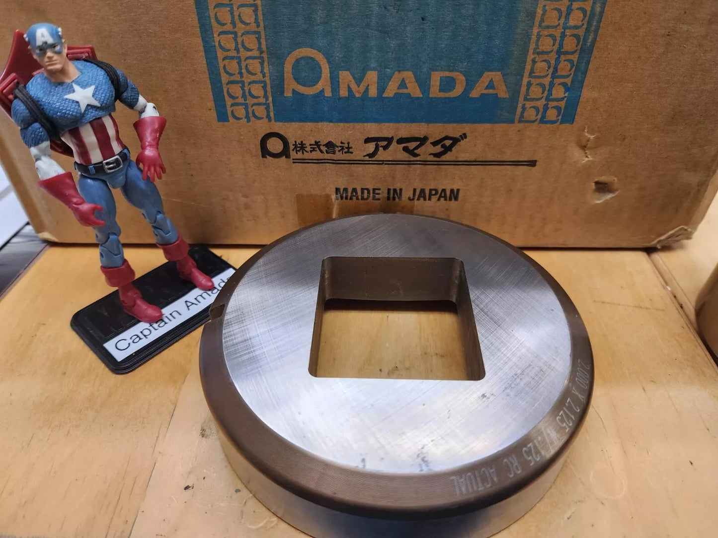 New MATE RECTANGLE DIE 2.000" X 2.125" 3-1/2" .125 RC actual Wilson Amada