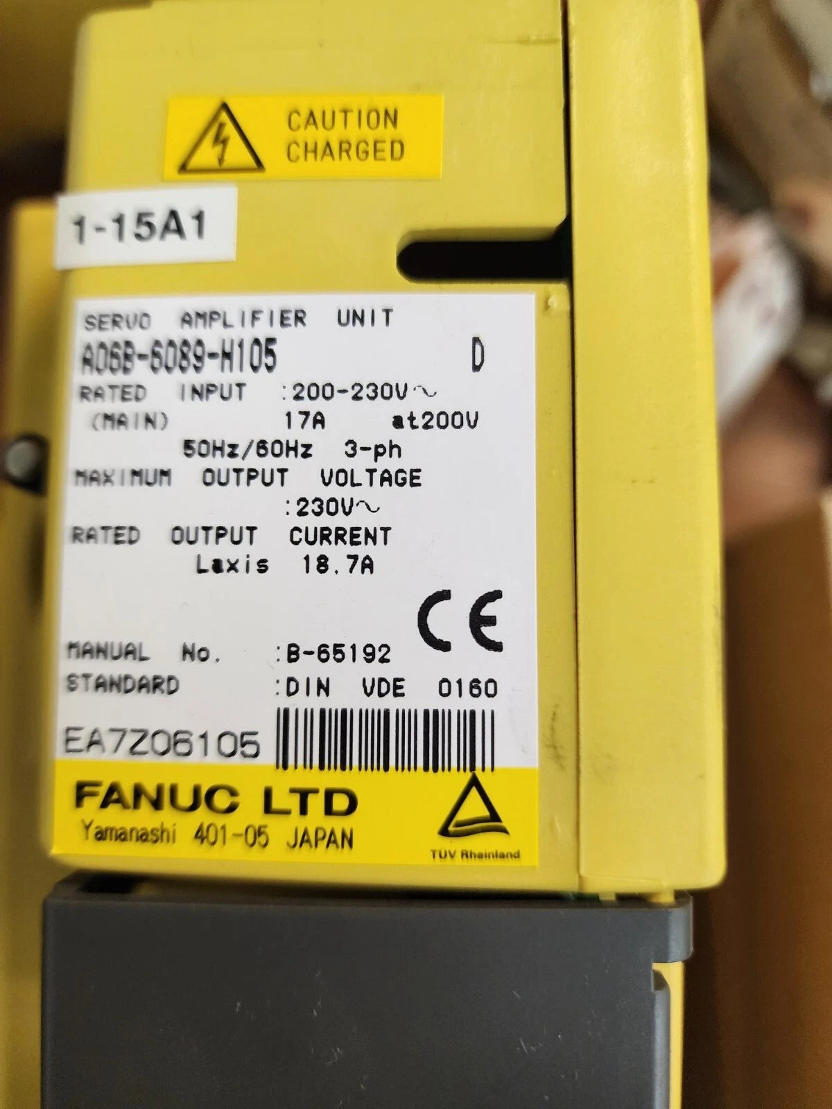 Fanuc Servo Amplifier Module A06B-6089-H105 Finn Power F5-25FB