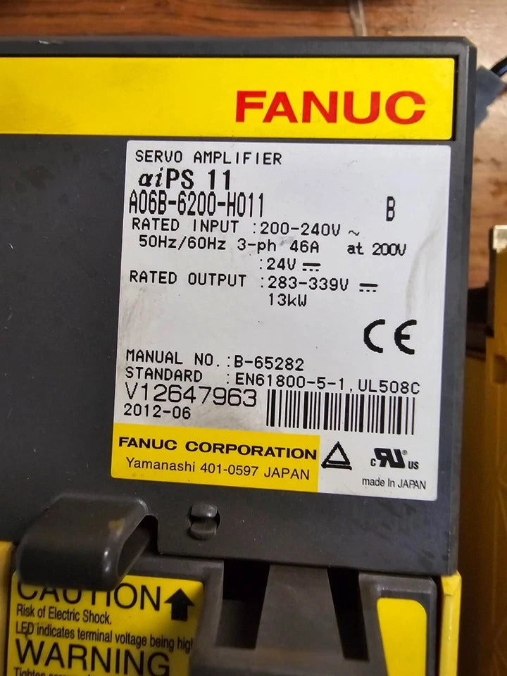Amada FO Laser FANUC A06B-6200-H011 Servo Drive Ships From USA GS1