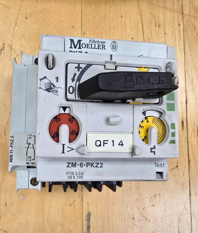 Amada Fanuc Moeller ZM-6-PKZ2 4-6A NHI 11-PKZ Thermal 04PC Pega Coma Vipros PKZ