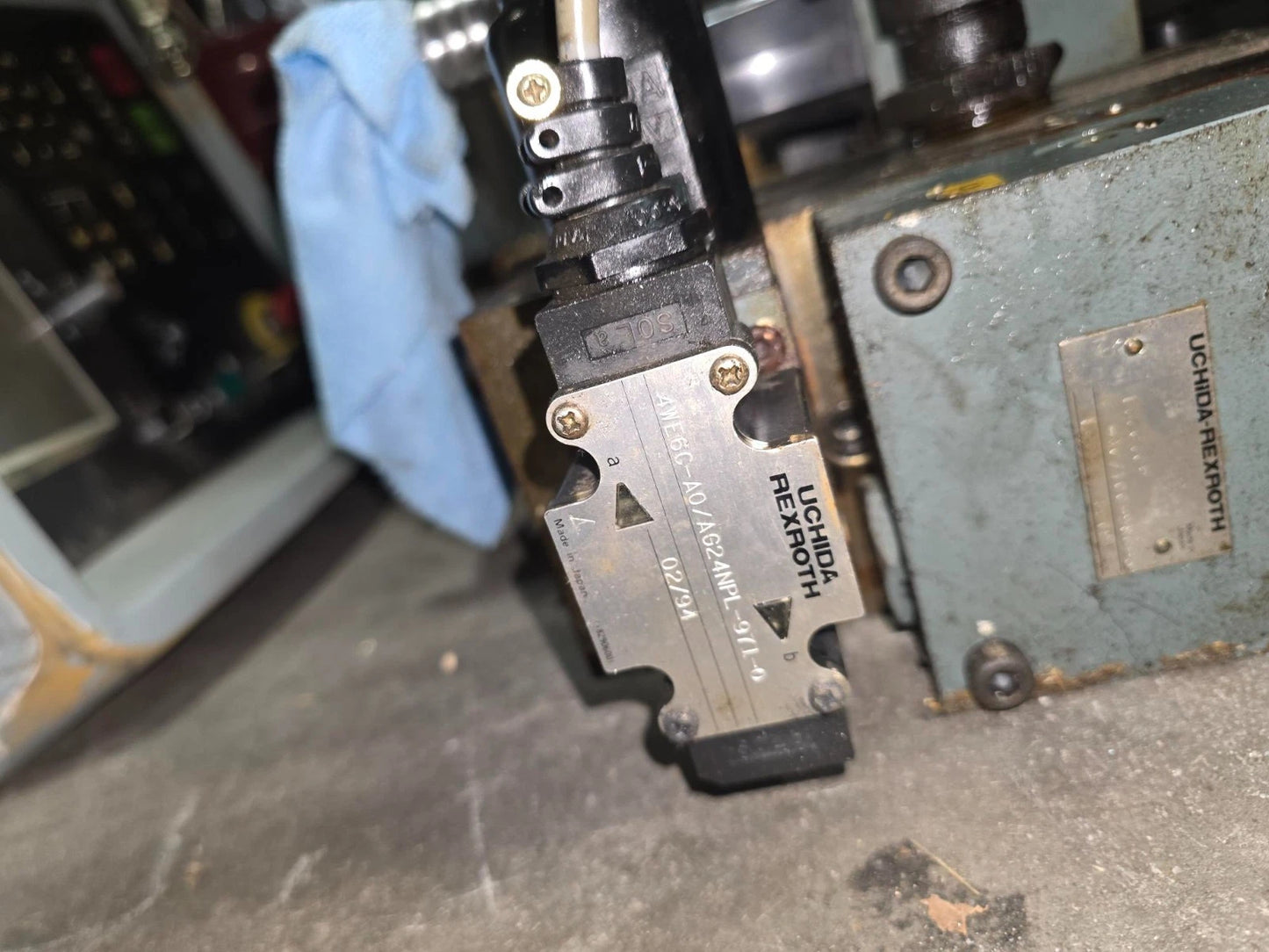 Amada FBD NC9EX SOL 5 Speed Change SOLENOID VALVE 4we6c-a0/ag24npl-971-0