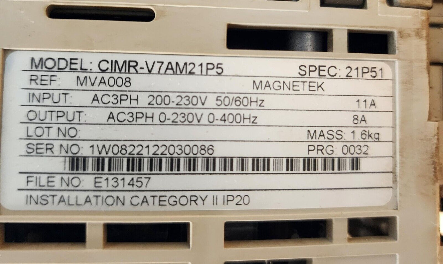 Amada FO LC3015 GDP 315/V7 CIMR-V7AM21P5