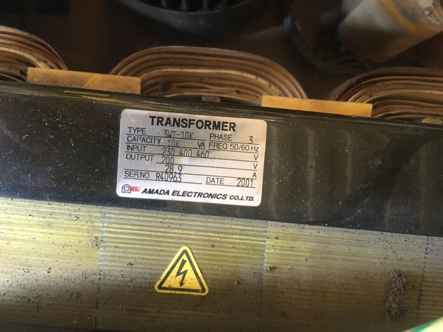 Amada Fanuc 3WT-10K Vipros Transformer 10KVA