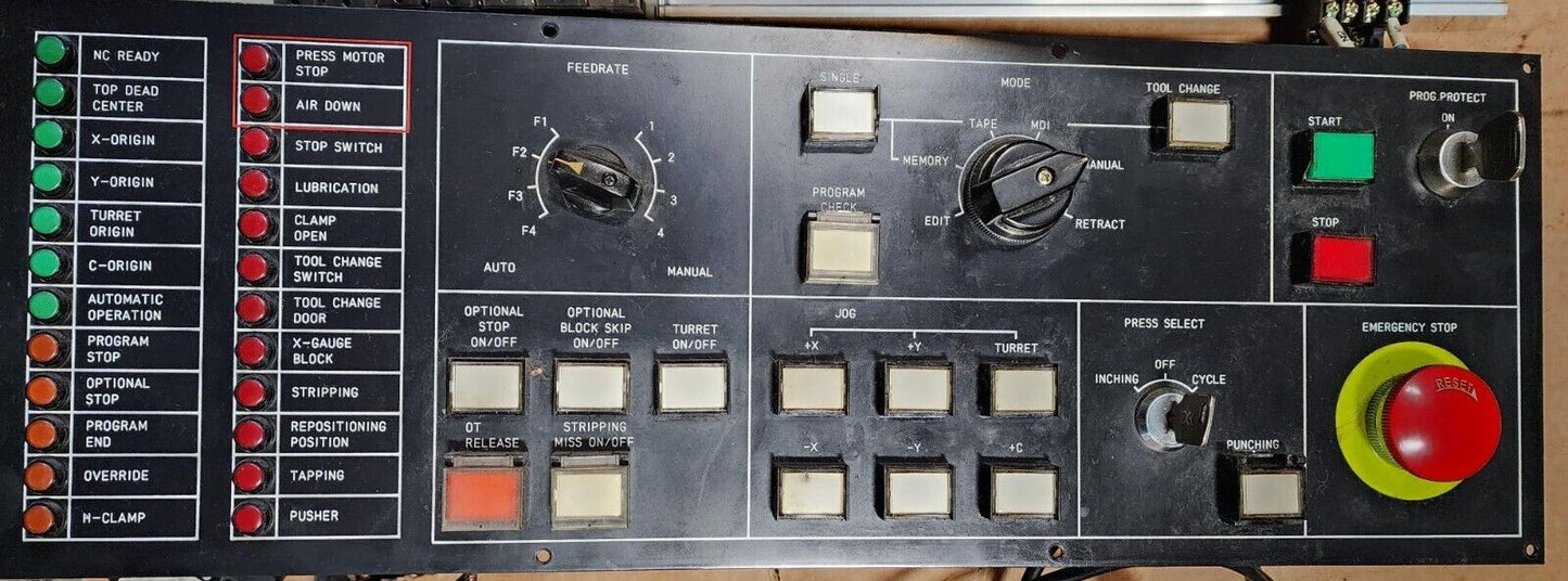 Amada Fanuc 6M A02B-0060-C344 Control Panel nice condition