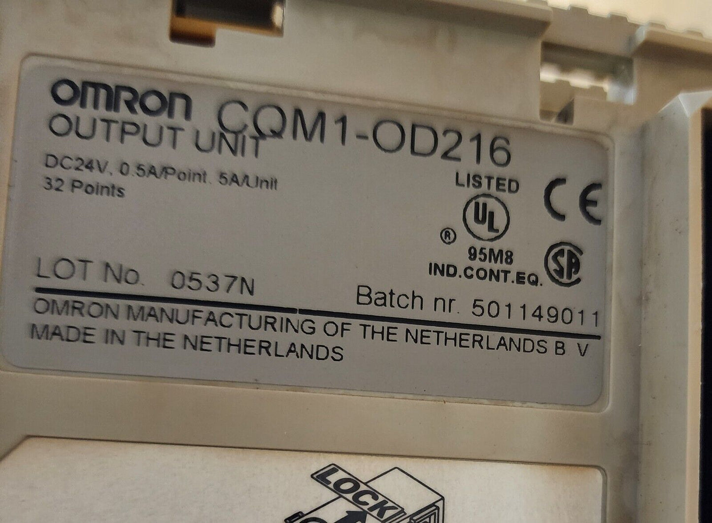 Amada Laser F0 LC3015 loader PLC CQM1H-CPU51 CQM1-OD216 CQM1-PD026 CQM1-ID212