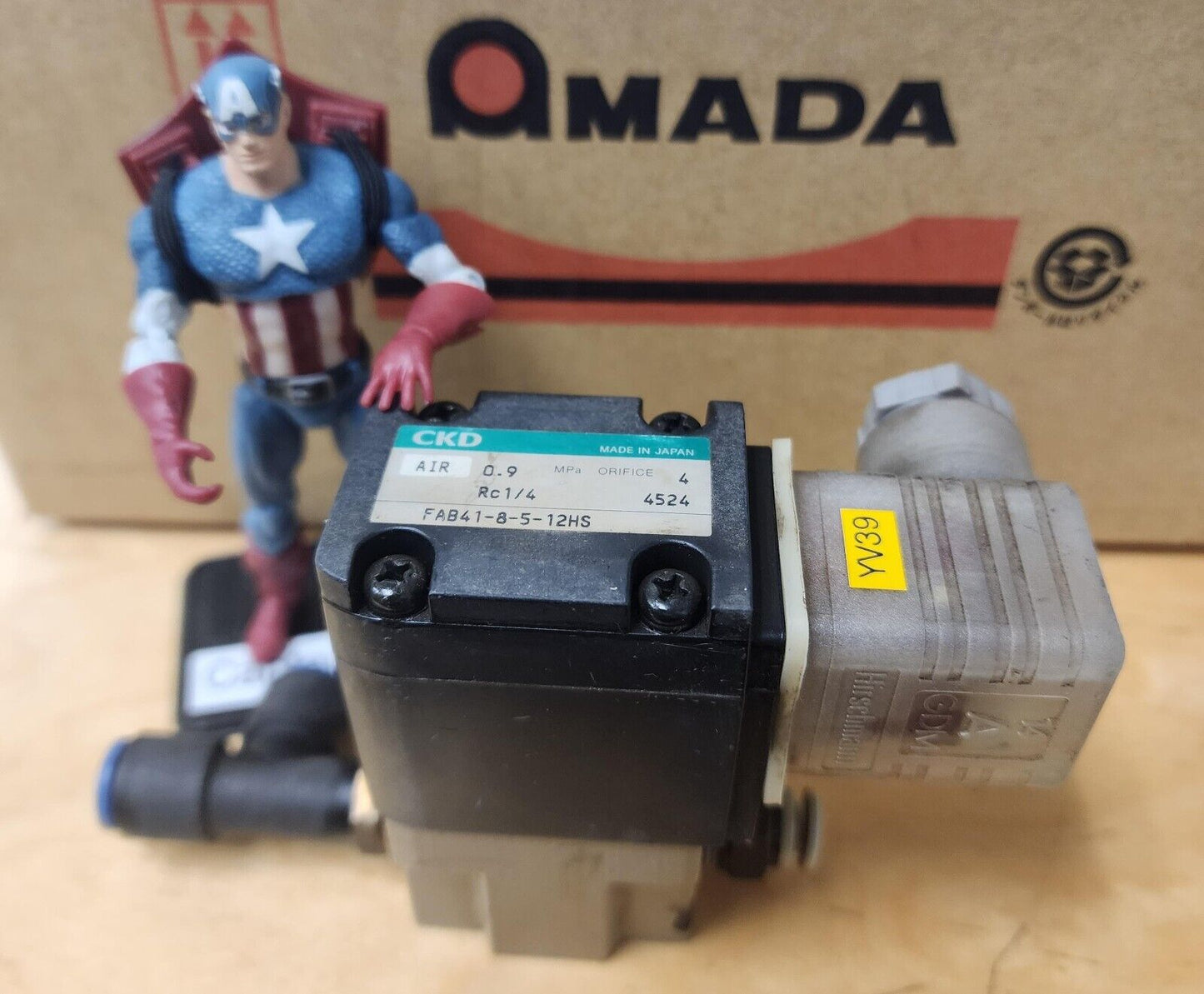 Amada Laser FAB41-8-5-12HS YV39 SOLENOID VALVE