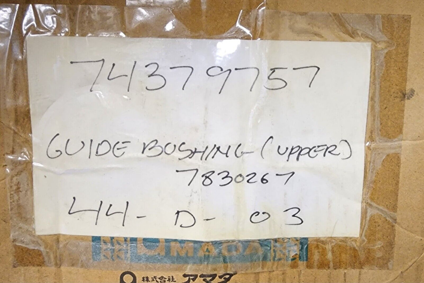 Amada Vipros Upper Guide Bushing new 74379757 7830267