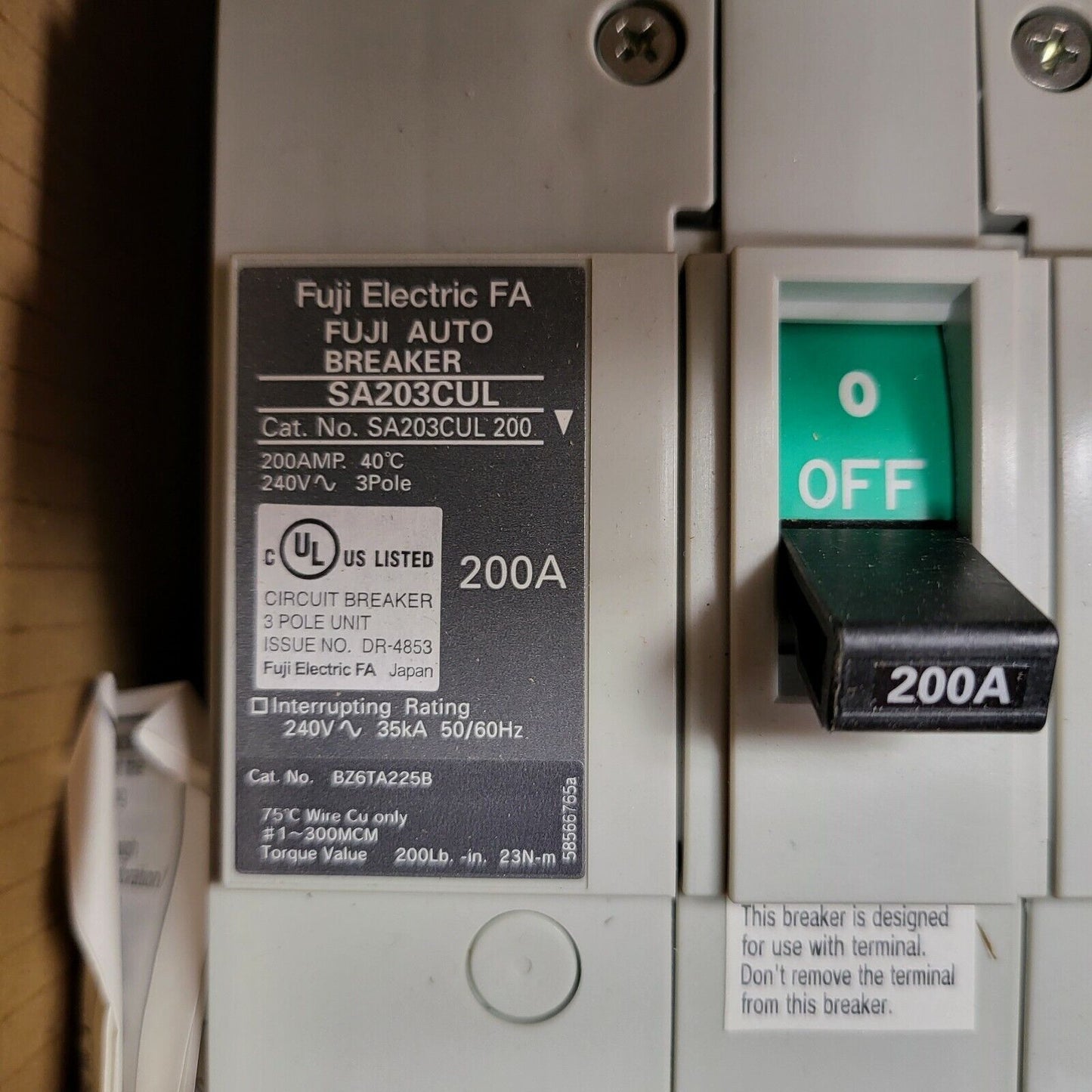 FUJI ELECTRIC SA203CUL200 NEW IN BOX