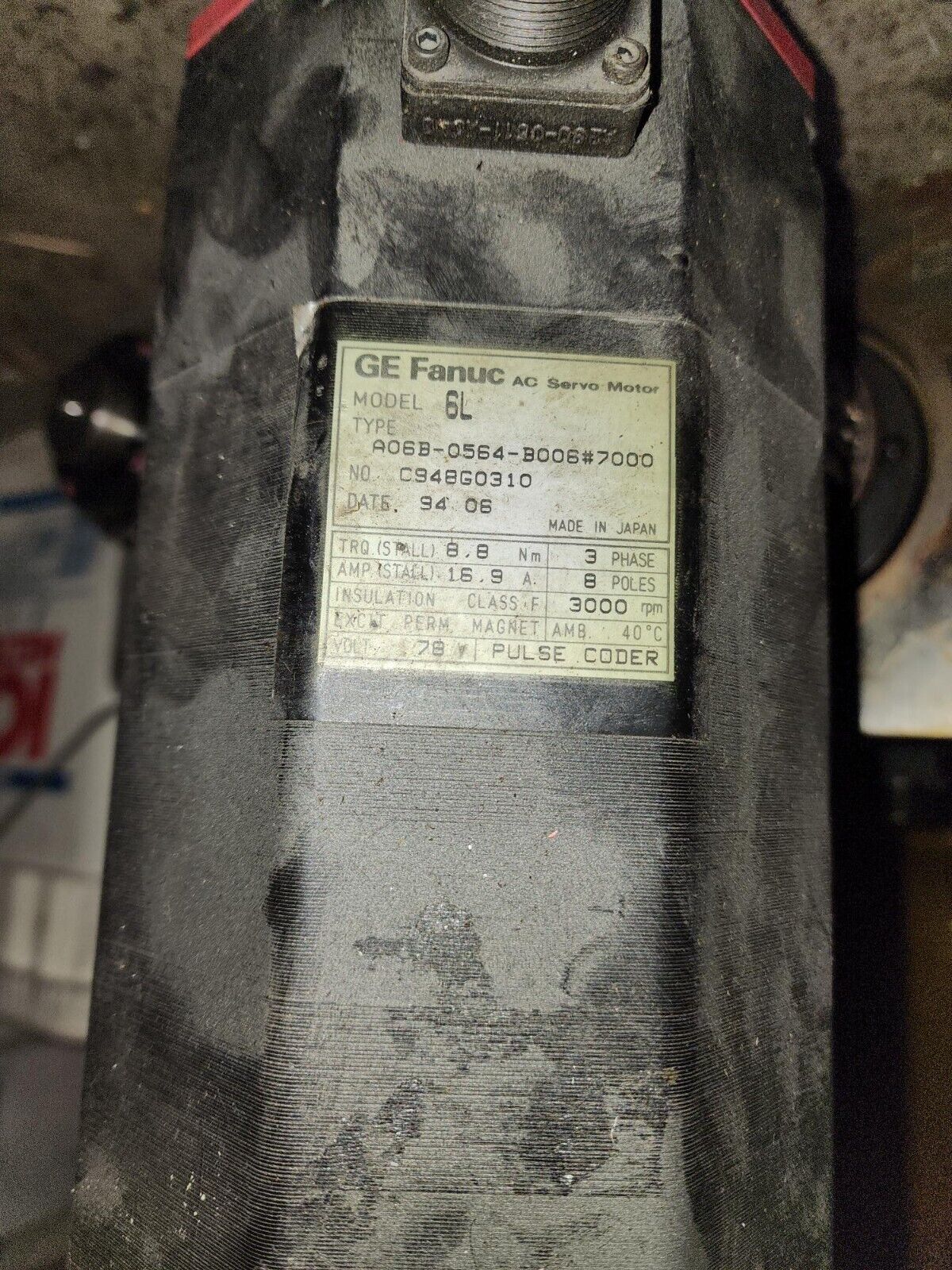 Fanuc A06B-0564-B006 #7000 MODEL 6L AC Servo Motor Amada Vipros