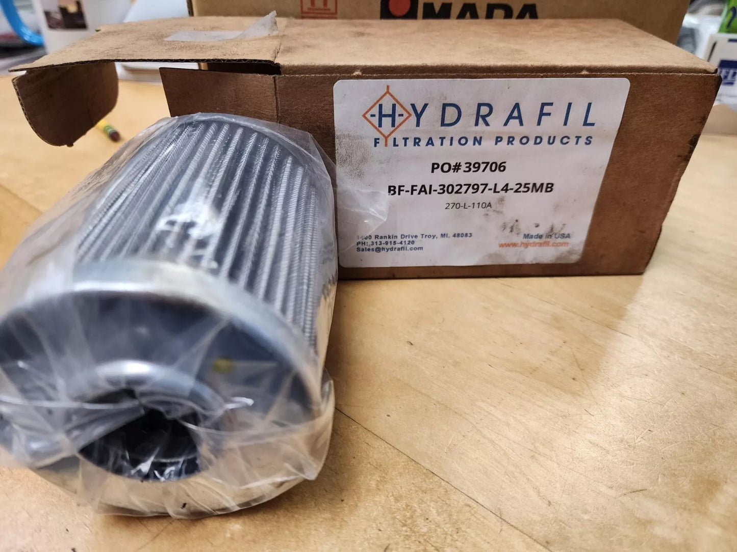 Hydrafil BF-FAI-302797-L4-25MB For Fairey Arlon 270-L-110A
