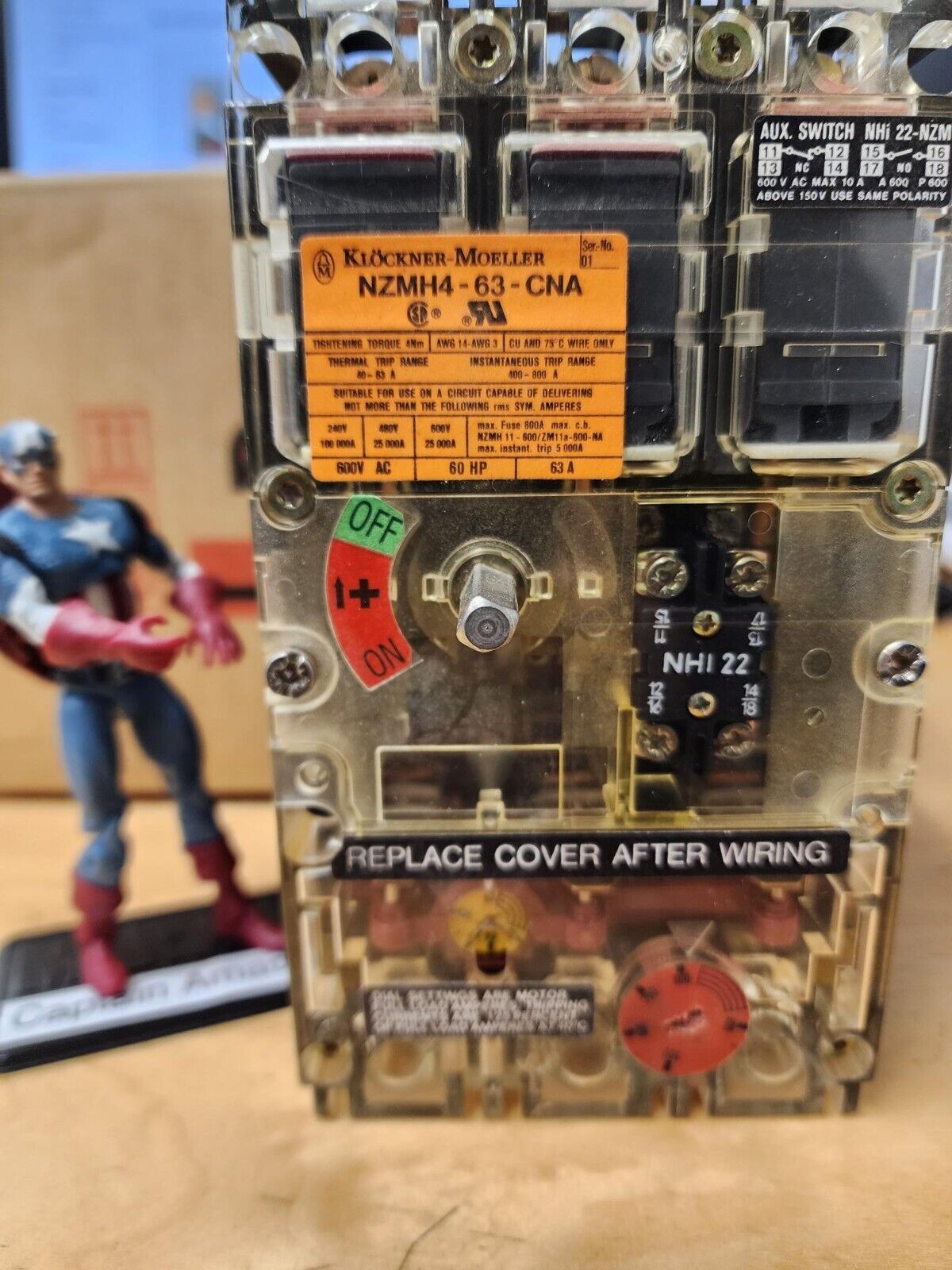Klockner Moeller NZMH4-63 Amada Vipros Circuit Breaker
