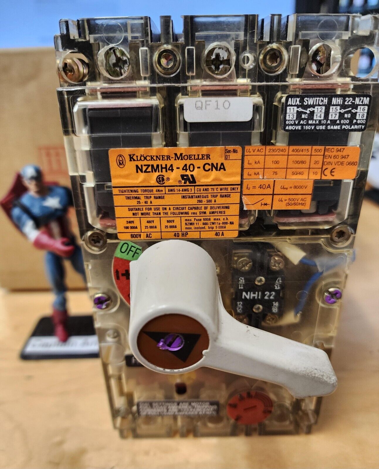 Klockner Moeller NZMH4-40-CNA Amada Vipros QF10 Circuit Breaker