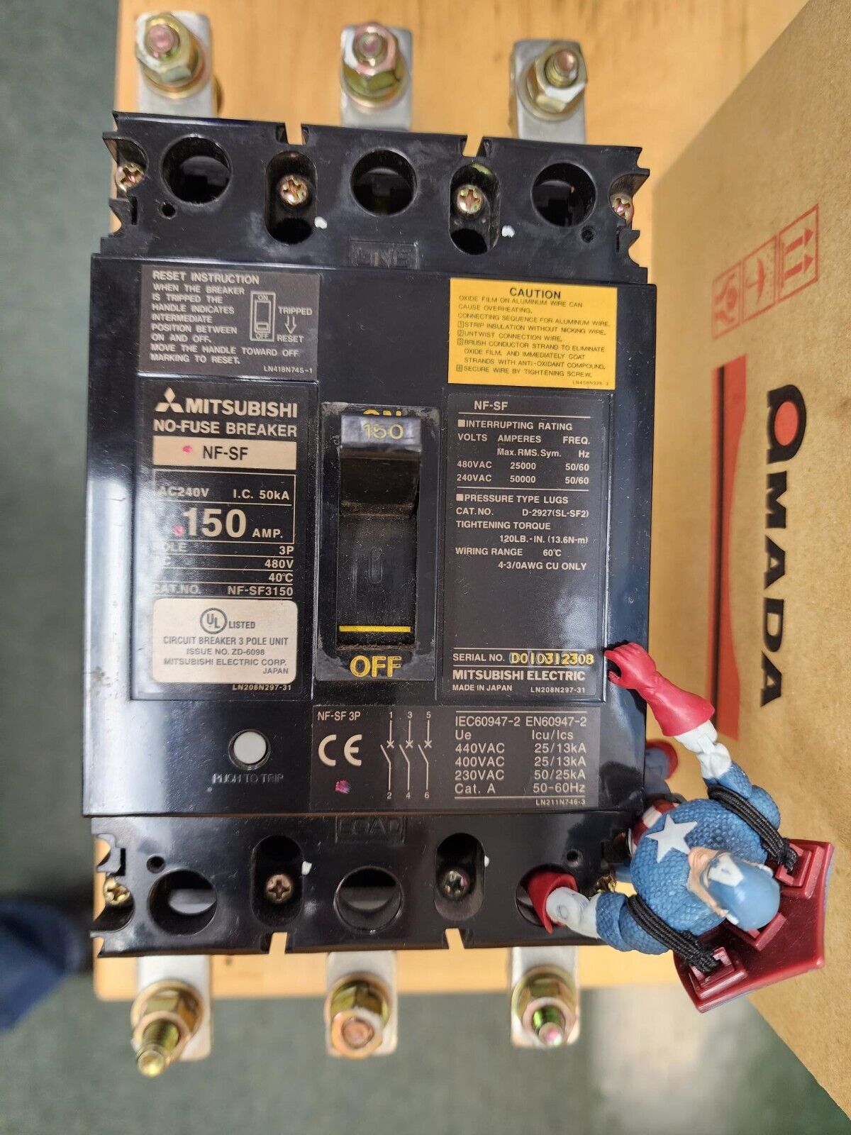Mitsubishi 150A 3 phase breaker NF-SF3150