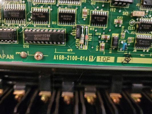 Amada A16B-2100-014 1/10F Interface Board Removed from Fanuc AF2000E Apelio