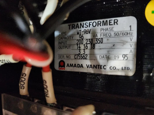 Amada WT-96V 96VA TRANSFORMER