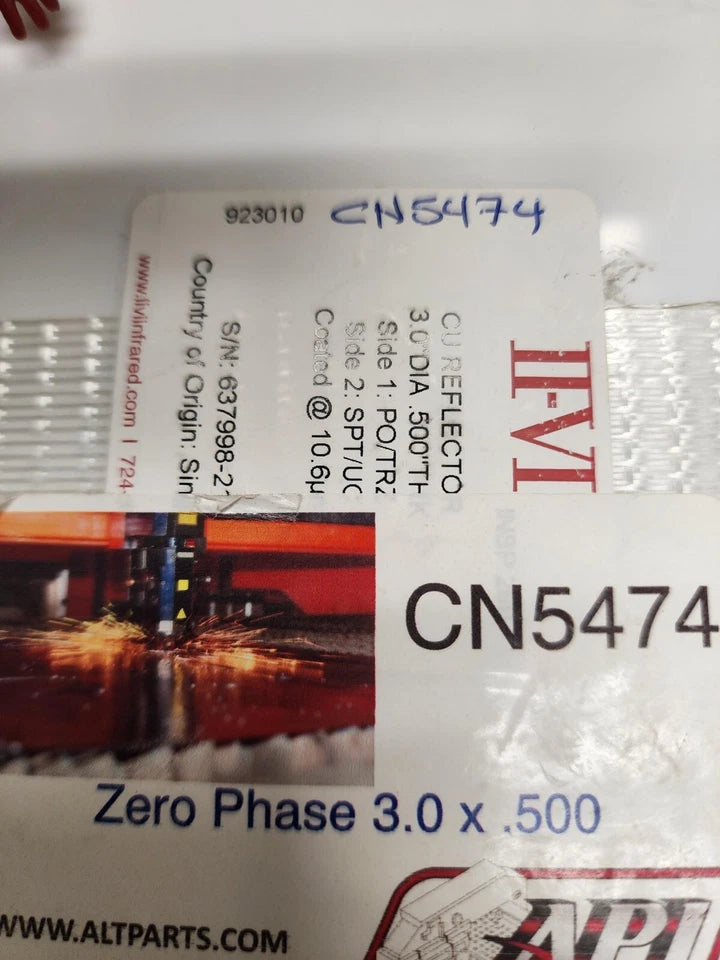 New Cincinnati # 910341 Zero Phase 3.0 x .500 923010 II-VI