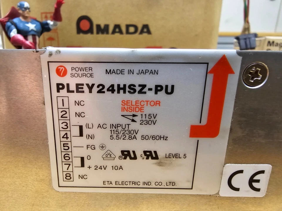Finn Power F5-25FB Eta PLEY24HSZ-PU 24V Power Supply 115/230V Input