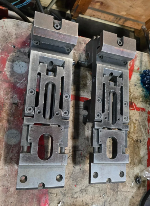 Amada HFE Finger Stops Listing is for 1 pc Back Gauge flip up