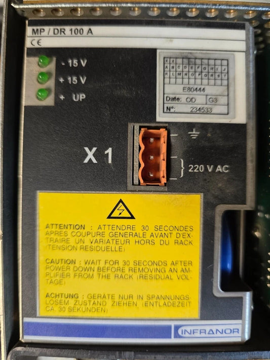 Amada HFB HFE Power Supply MP / DR 100A E80444