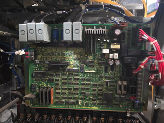 Amada A16B-2100-014 1/10F Interface Board Removed from Fanuc AF200E