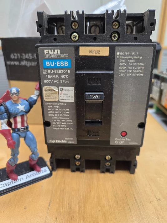 Amada Fanuc FUJI ELECTRIC BU-ESB3015 15A Main Breaker BU-ESB