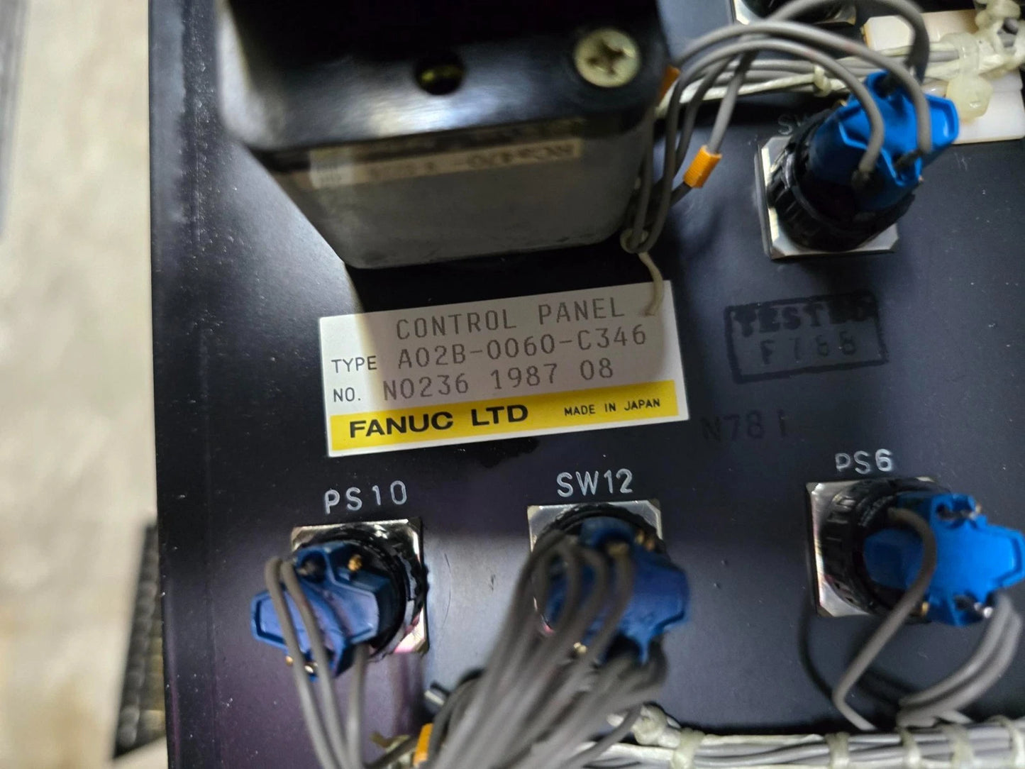Fanuc 6M A02B-0060-C346 control panel very clean