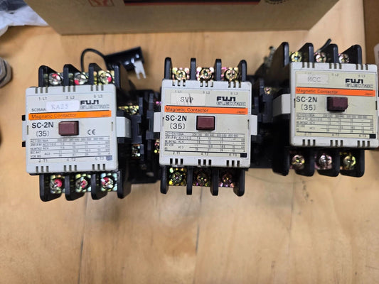 Lot of 3 Fuji Electric SC-2N Magnetic Contactor 200-220V Coil SC35AA