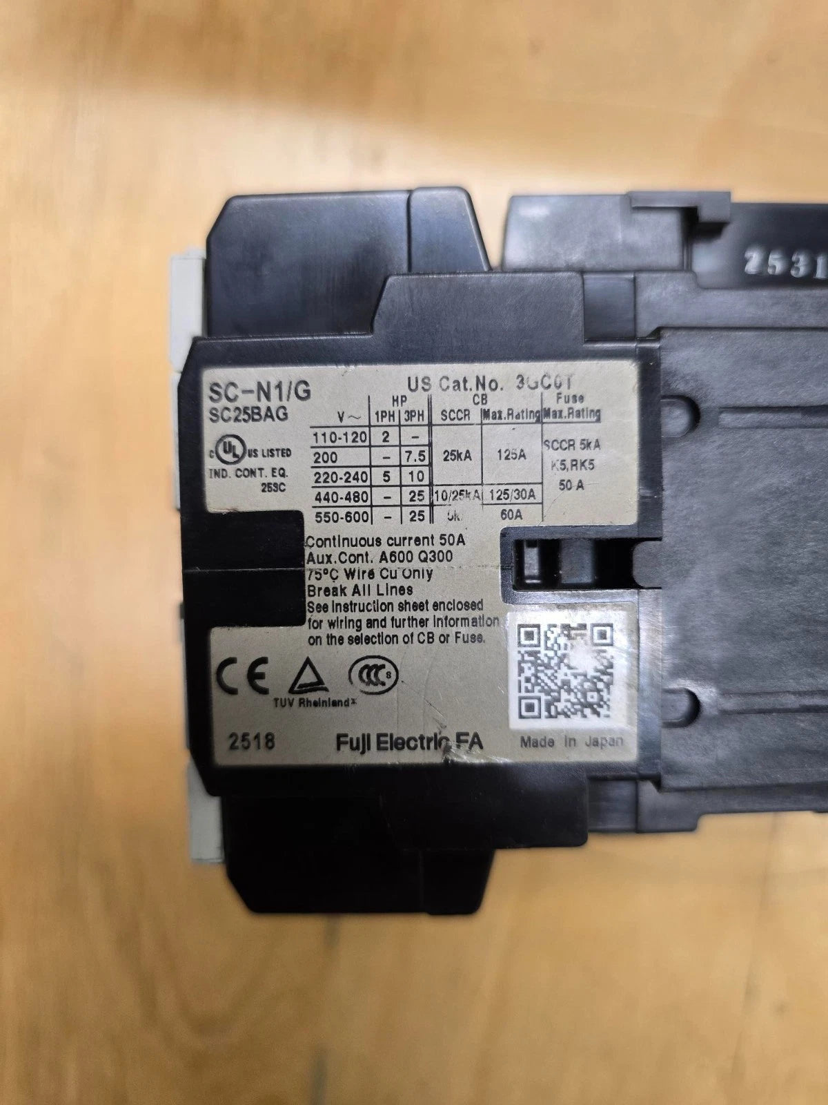 FUJI SC-N1/G Contactor DC 24V SZ-Z36 SC25BAG