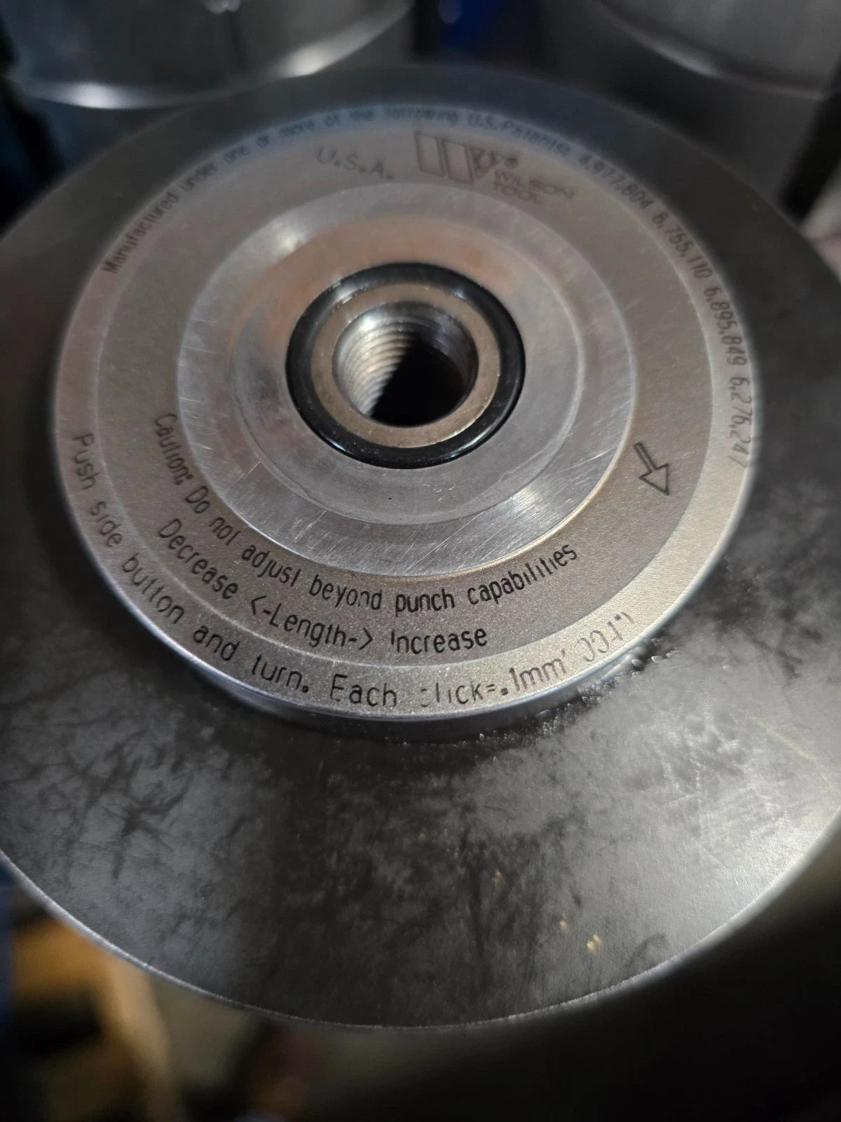 Wilson Thick Turret Tool  4-1/2 4.000 x .250 .016 RT  Amada Mate tooling 5503