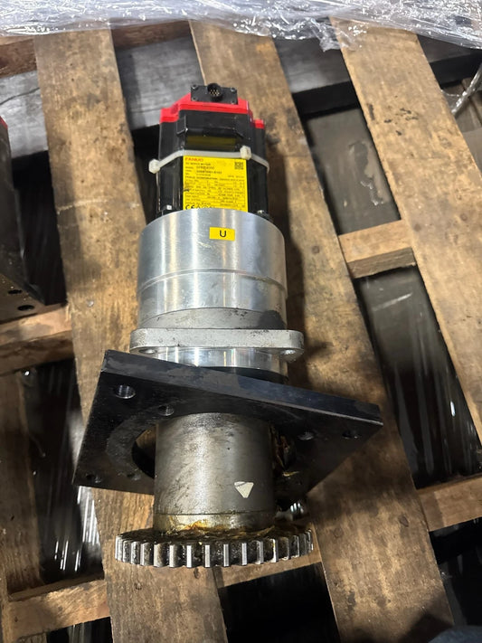 Amada FO Laser Fanuc Motor A06B-0061-b103 with gear box