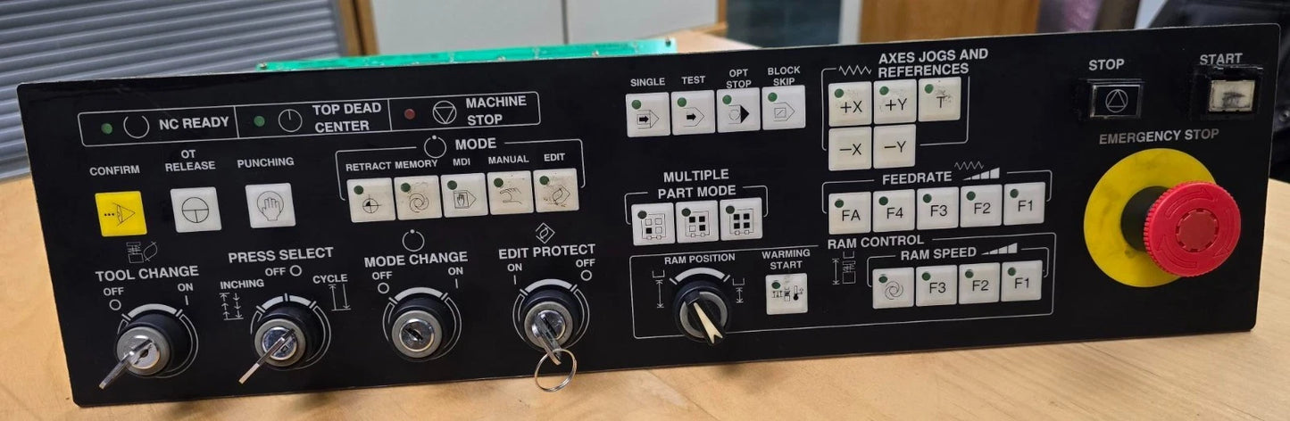 Amada 18P Panel Key Board Ass Vipros 255 King 74399112 AB12C-0337/AE0 H063070-N