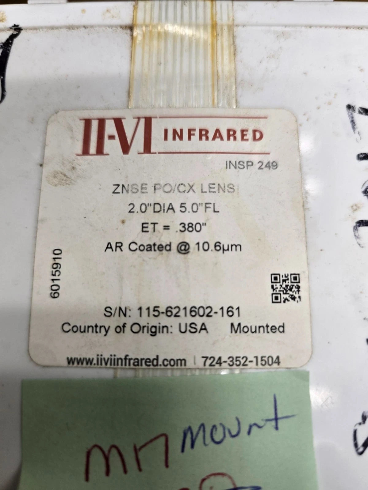 New AMADA 5.0 focal lens assy 2.0 dia 6015910 Apelio