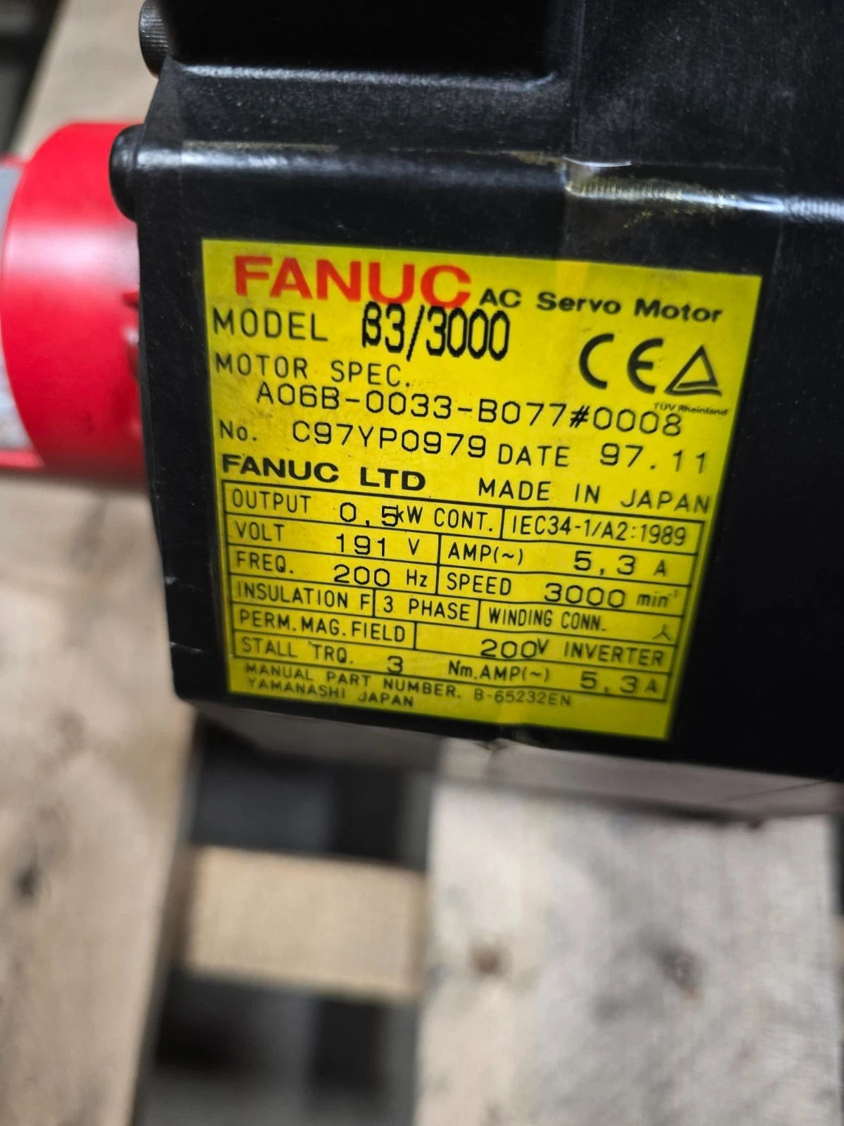 Vipros 255 Amada Fanuc A06B-0033-B077