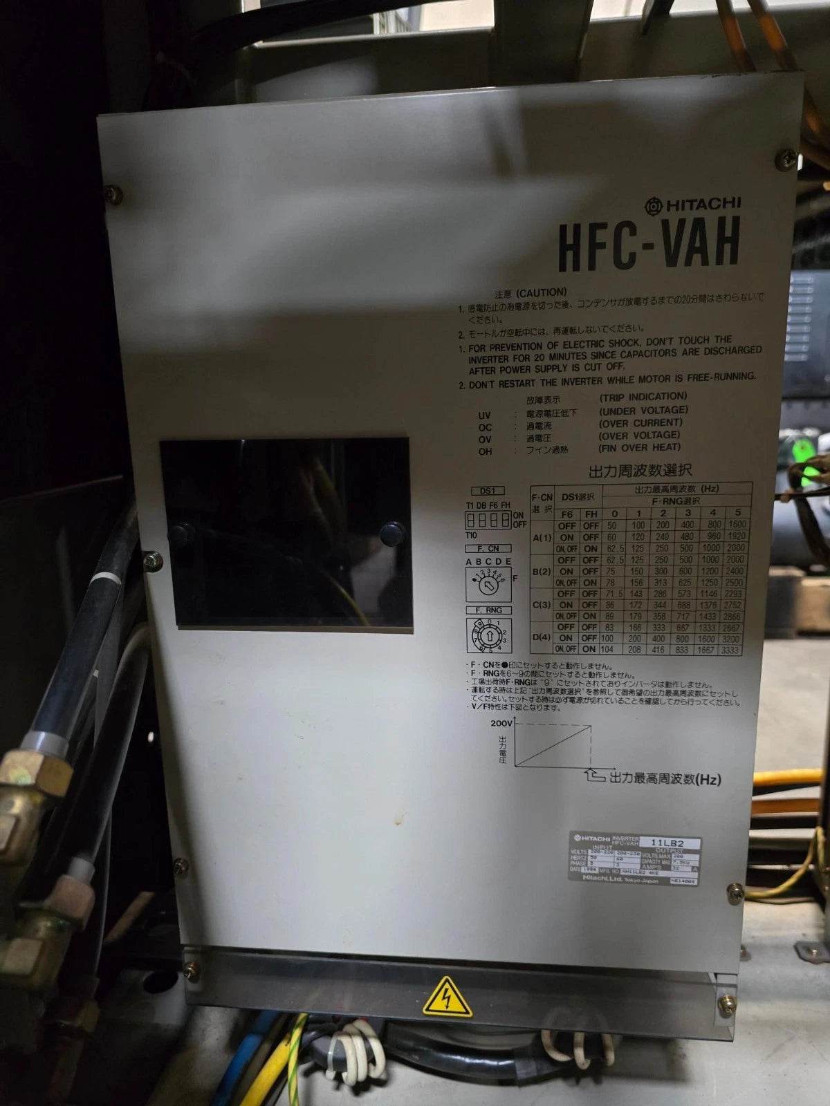 AMADA LASER Turbo Inverter HFC-VAH HITACHI 11LB2