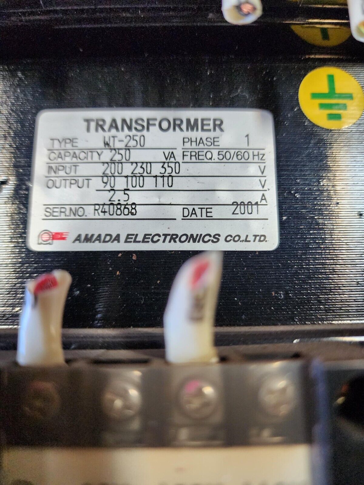 Amada Vipros 04PC 74566772 WT-250 250VA TRANSFORMER