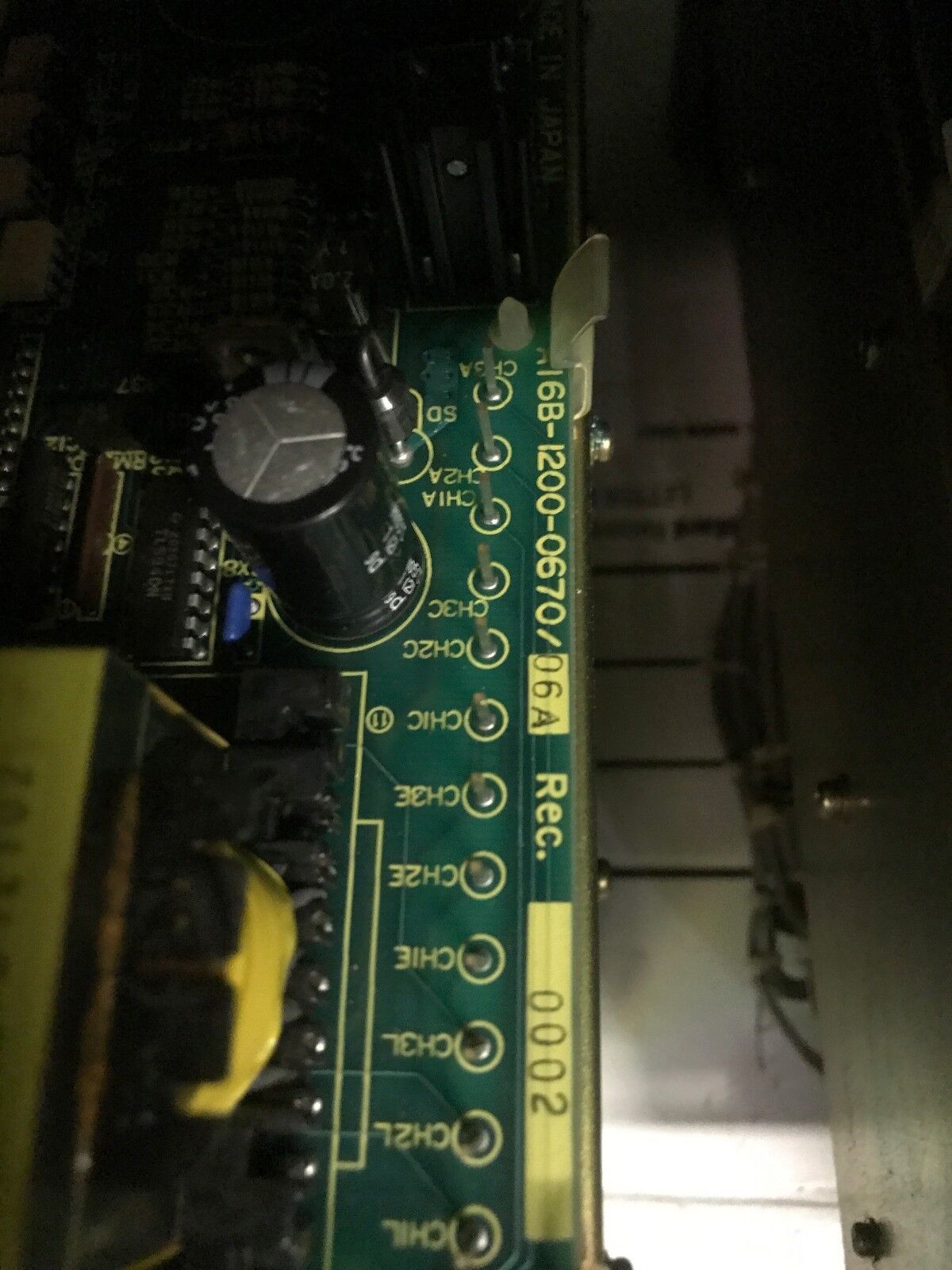 Amada Fanuc A06B-6057-H403 Servo Amplifier top card A16B-1200-0670