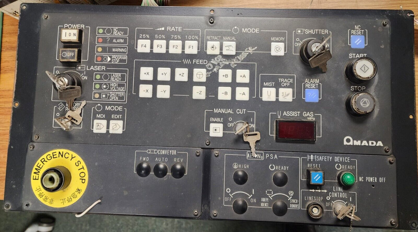 Amada Laser FO LC control panel