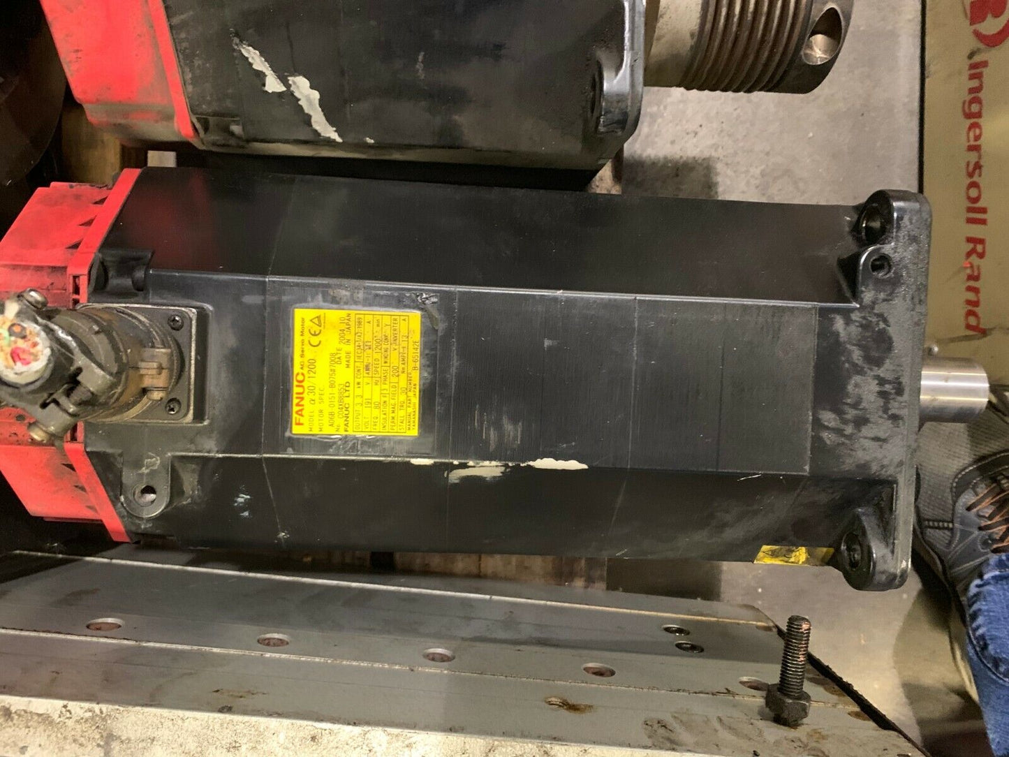 Fanuc Servo Motor A06B-0151-B075 #7008 Removed from Cincinnati Laser