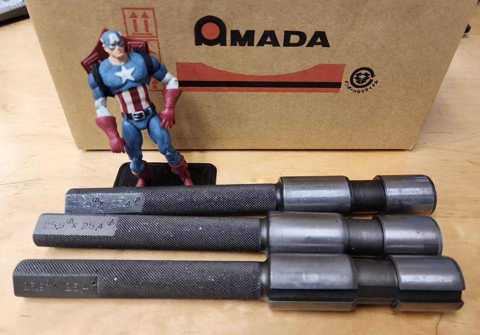 Amada Pega Coma Vela Vipros 1/2'' Turret Alignment tool set of 3