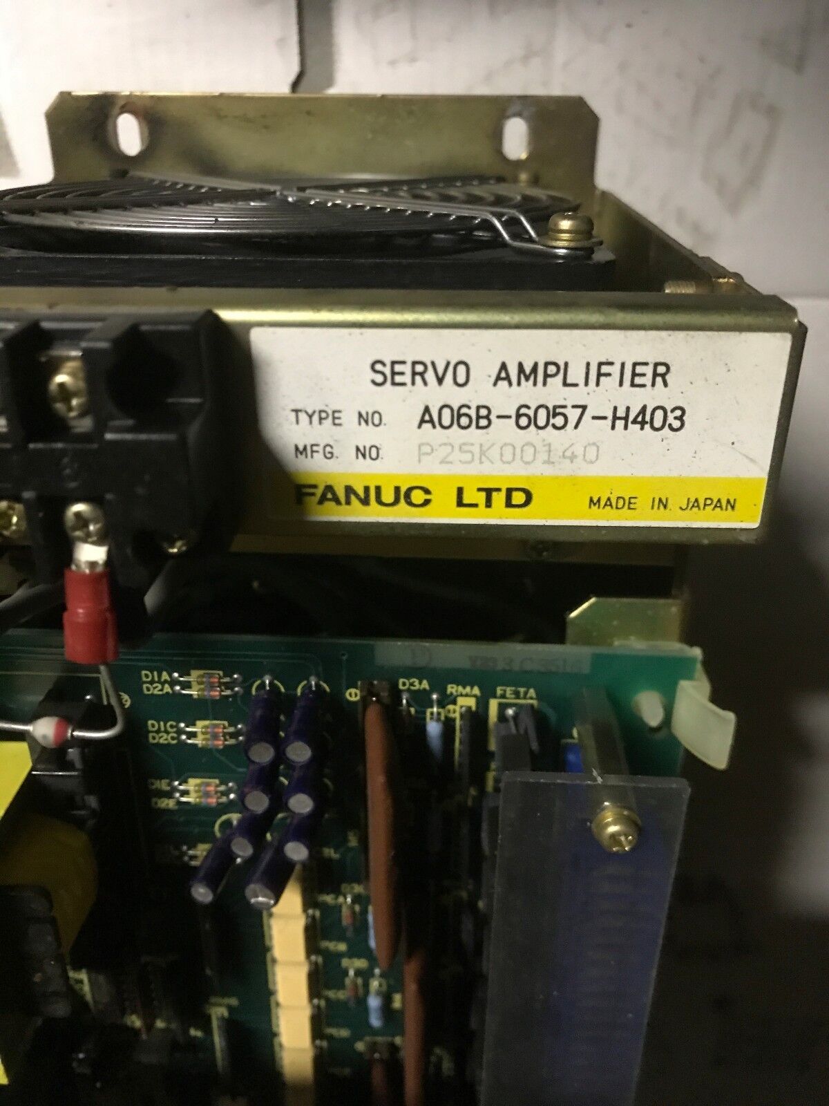 Amada Fanuc A06B-6057-H403 Servo Amplifier top card A16B-1200-0670