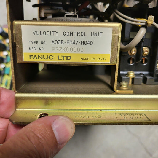 Fanuc A06B-6047-H303 A20b-0009-0320 Servo Drive Velocity Control Unit